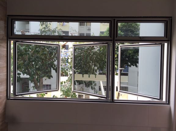 Aluminium Casement with Top Hung Window